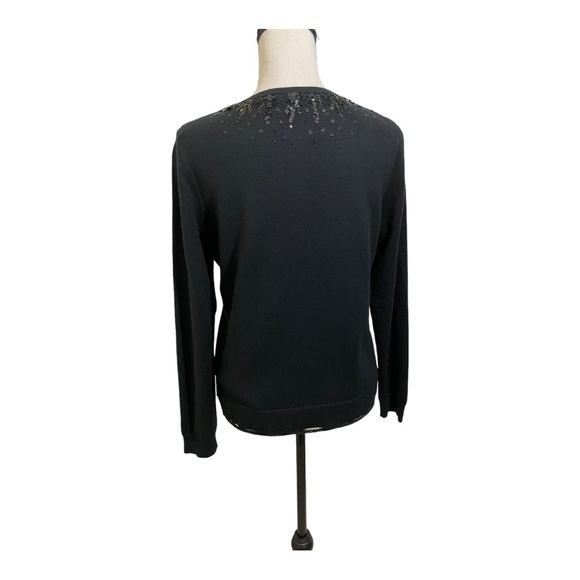 Pendleton womens cardigan front button sequins lined silk cashmere blend Small - Picture 4 of 9